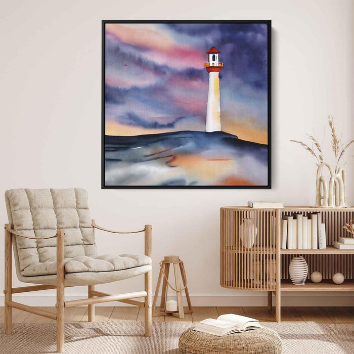 Watercolor Lighthouse #029 - Kanvah