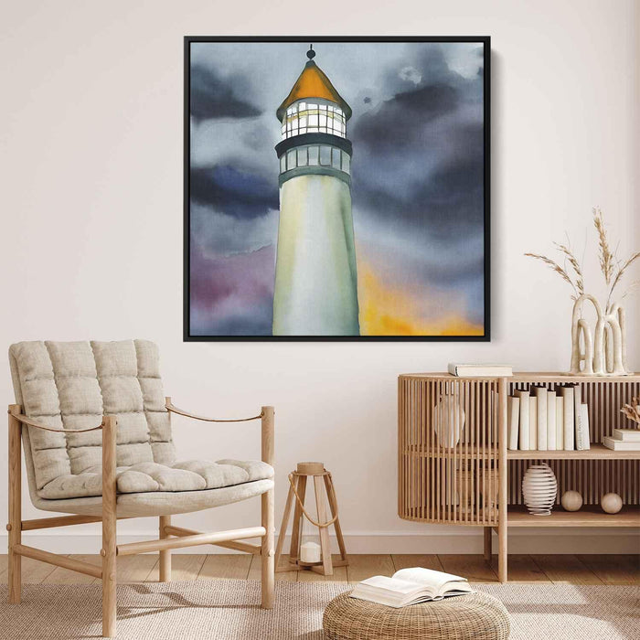 Watercolor Lighthouse #047 - Kanvah