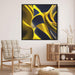 Yellow Abstract Print #047 - Kanvah