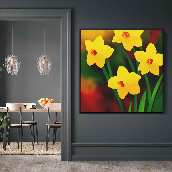 Abstract Daffodils #001 - Kanvah