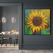Abstract Sunflower #011 - Kanvah