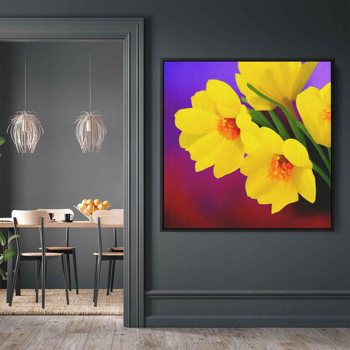Contemporary Oil Daffodils #001 - Kanvah