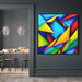 Cubist Oil Birds of Paradise #003 - Kanvah