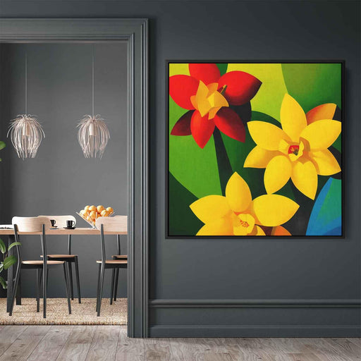 Cubist Oil Daffodils #003 - Kanvah