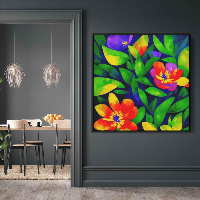 Cubist Oil Wild Flowers #001 - Kanvah