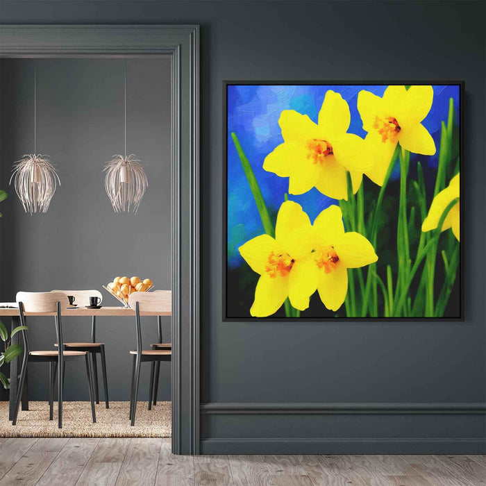 Impressionist Oil Daffodils #001 - Kanvah