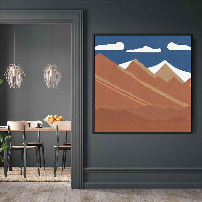 Line Art Desert Mountains #023 - Kanvah