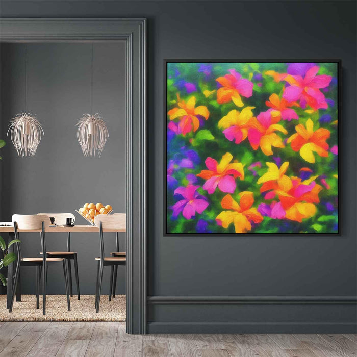 Tropical Flowers Oil Painting #003 - Kanvah