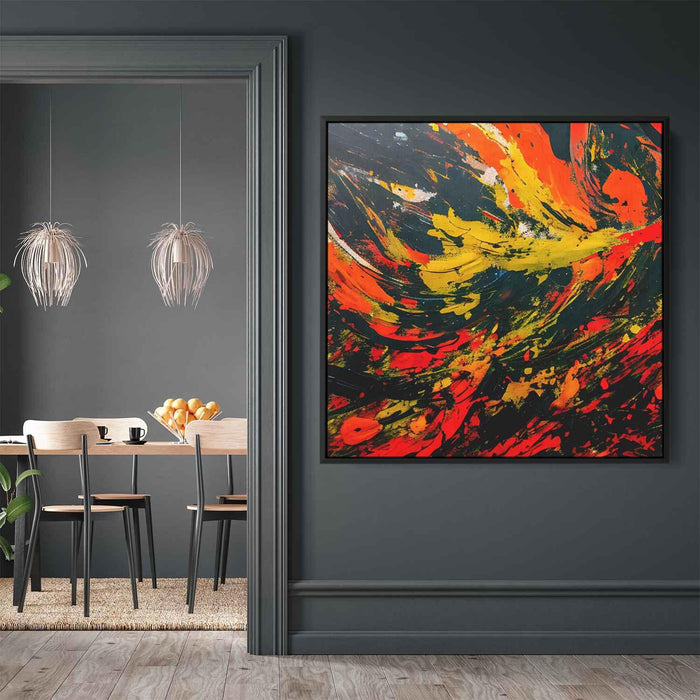 Orange Abstract Splatter #001 - Kanvah