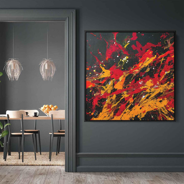 Orange Abstract Splatter #013 - Kanvah