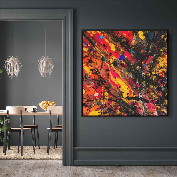 Orange Abstract Splatter #023 - Kanvah