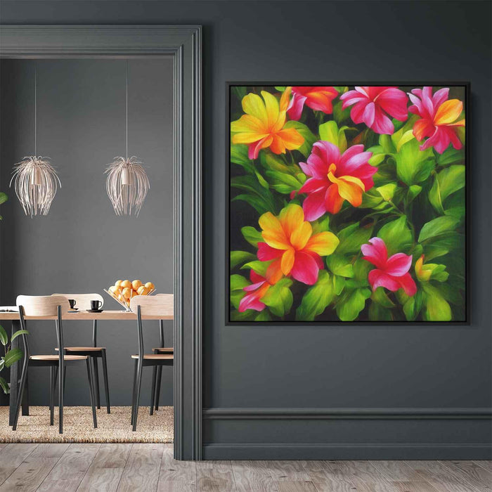 Realistic Oil Tropical Flowers #003 - Kanvah