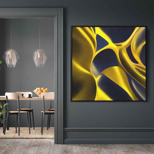 Yellow Abstract Print #047 - Kanvah