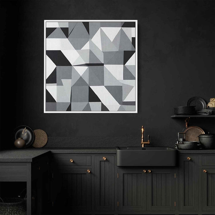 Black and White Geometric #023 - Kanvah