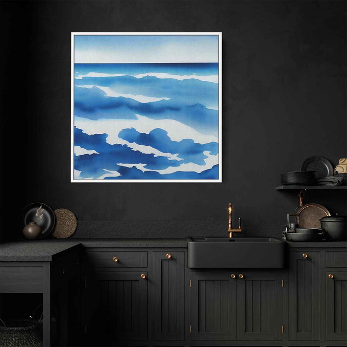 Blue Watercolor Sea #011 - Kanvah