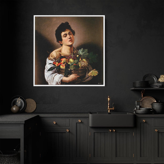 Boy with a Basket of Fruit (1593) by Caravaggio - Kanvah