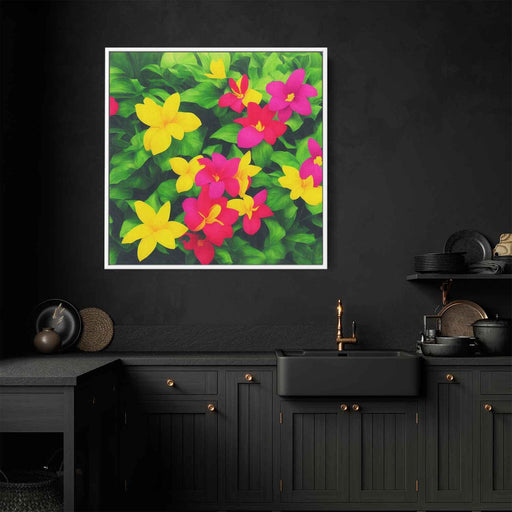 Pencil Drawing Tropical Flowers #001 - Kanvah