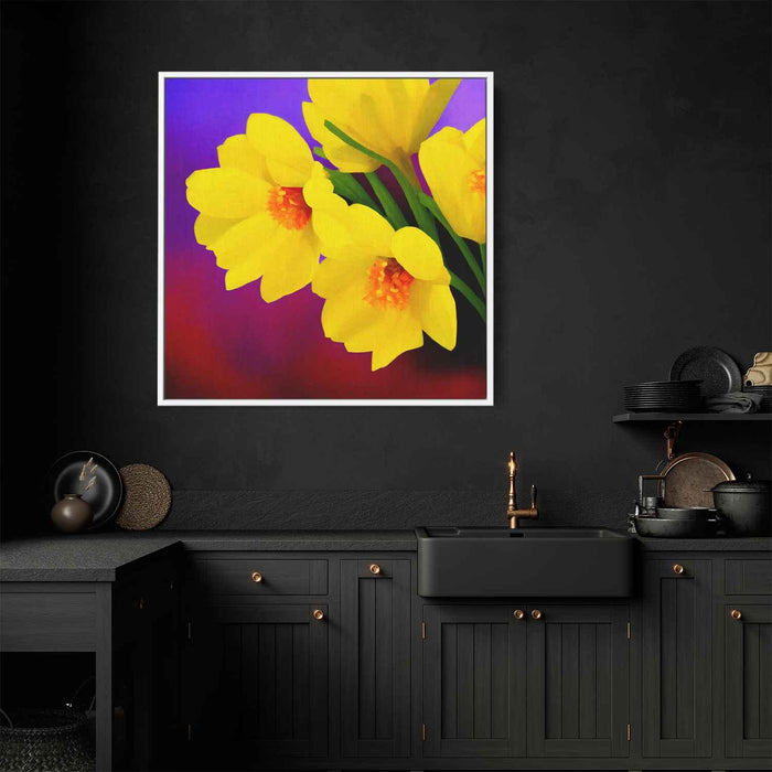 Contemporary Oil Daffodils #001 - Kanvah