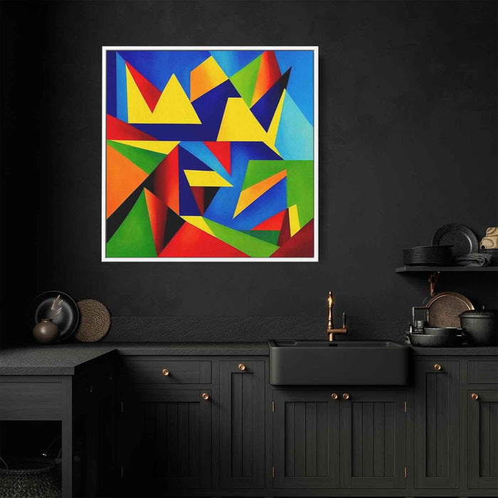 Cubist Oil Birds of Paradise #001 - Kanvah