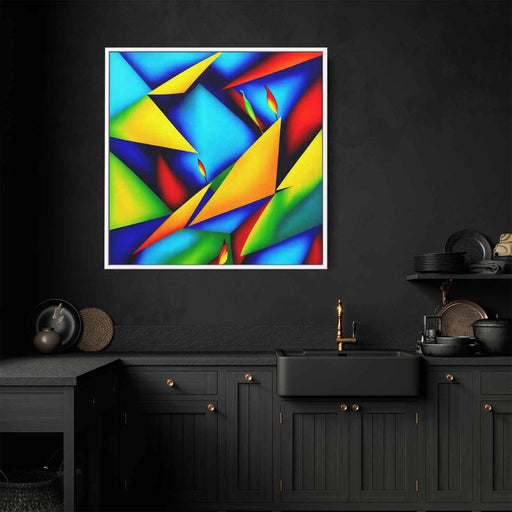 Cubist Oil Birds of Paradise #003 - Kanvah