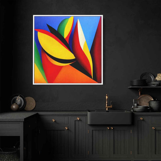 Cubist Oil Birds of Paradise #005 - Kanvah