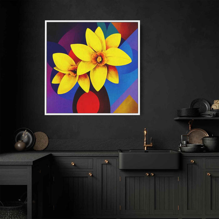 Cubist Oil Daffodils #005 - Kanvah