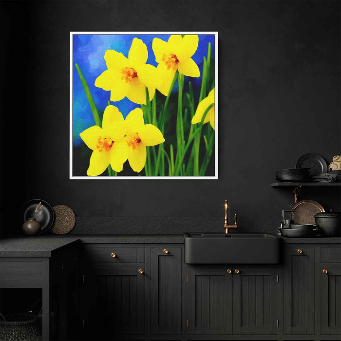 Impressionist Oil Daffodils #001 - Kanvah