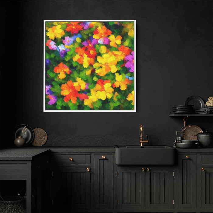 Impressionist Oil Tropical Flowers #007 - Kanvah