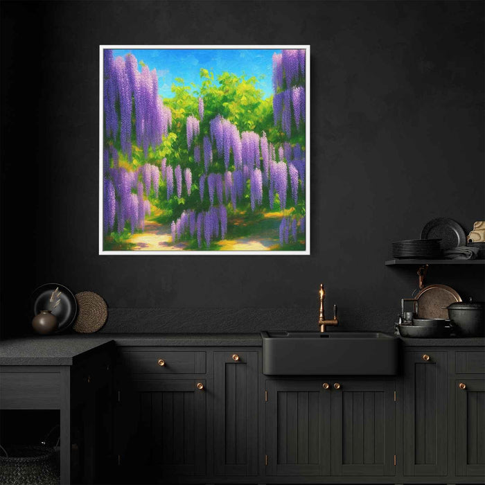 Impressionist Oil Wisteria #001 - Kanvah