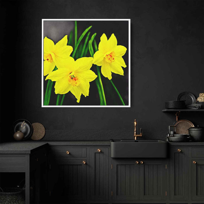 Ink Drawing Daffodils #003 - Kanvah