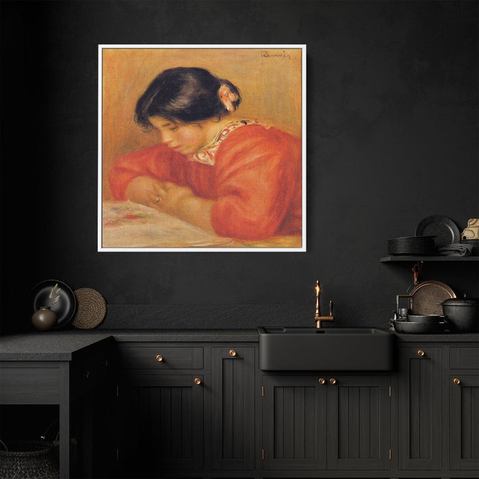 Leontine Reading (1909) by Pierre-Auguste Renoir - Kanvah