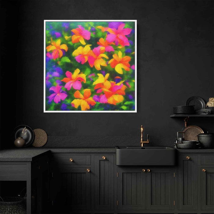 Tropical Flowers Oil Painting #003 - Kanvah