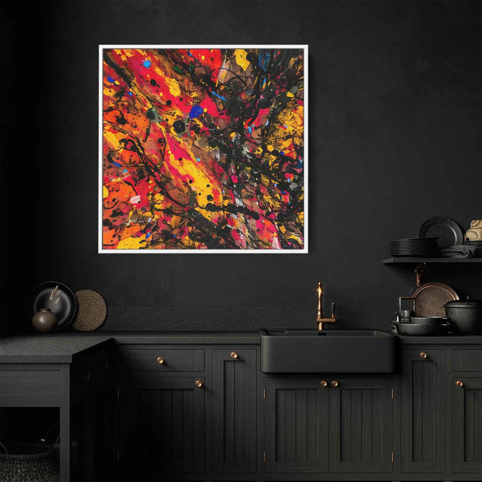 Orange Abstract Splatter #023 - Kanvah