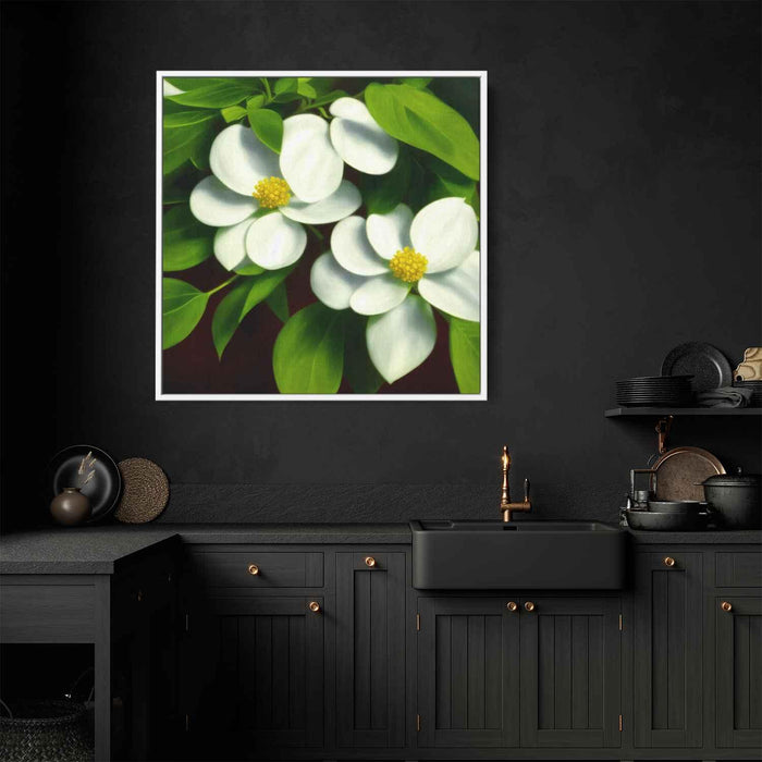 Realistic Oil Dogwood #001 - Kanvah