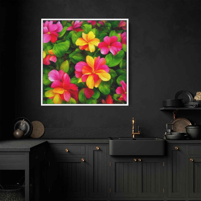 Realistic Oil Tropical Flowers #001 - Kanvah