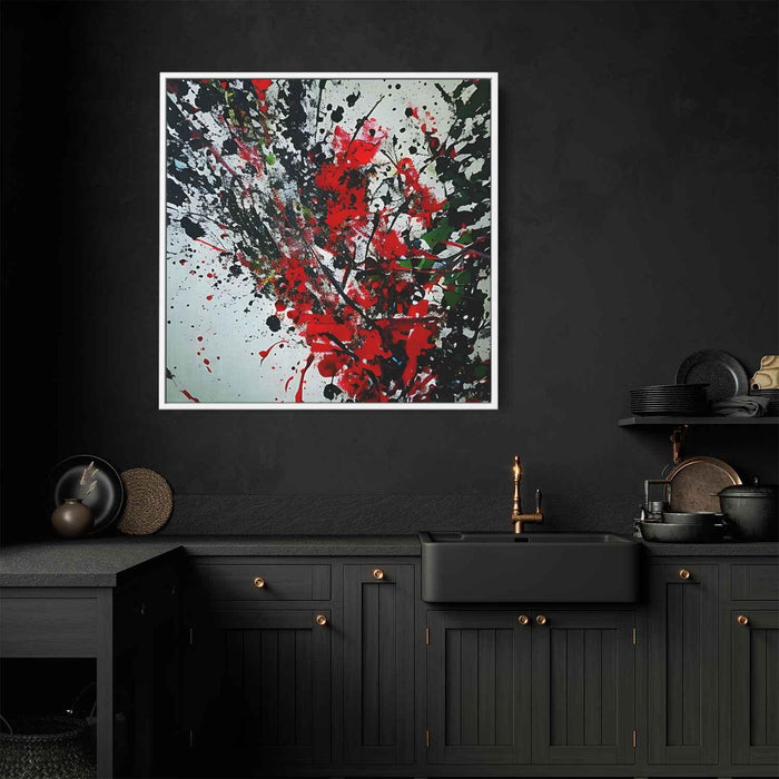 Red Abstract Splatter #011 - Kanvah