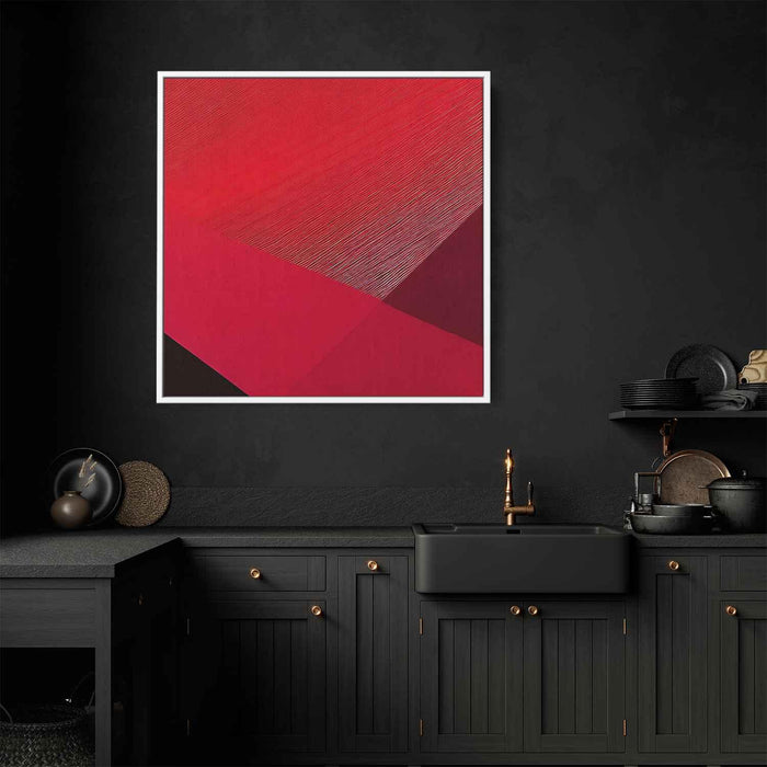 Red Geometric Abstract #003 - Kanvah