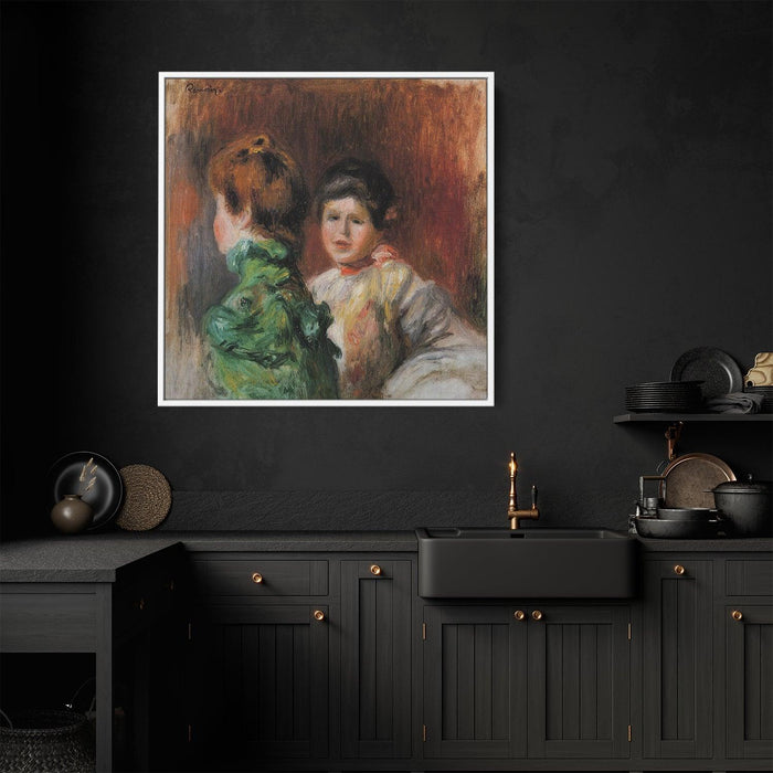 Study Two Women s Heads (1895) by Pierre-Auguste Renoir - Kanvah