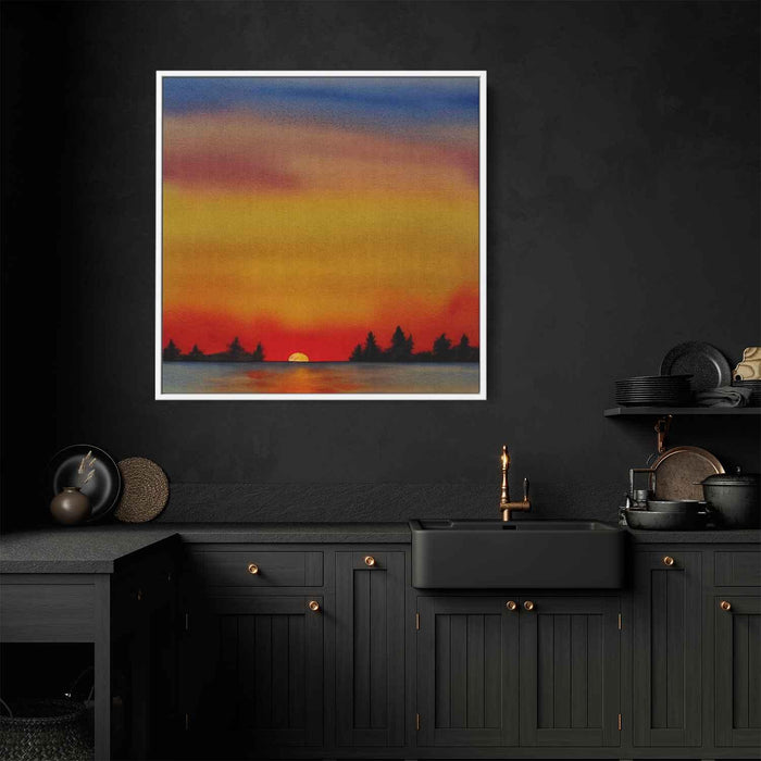 Watercolor Sunset #013 - Kanvah
