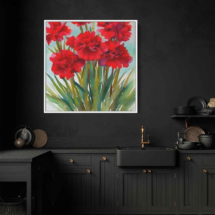 Watercolour Painting Carnations #005 - Kanvah