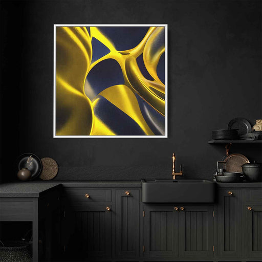 Yellow Abstract Print #047 - Kanvah