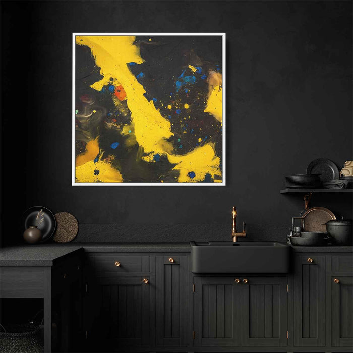 Yellow Abstract Splatter #013 - Kanvah