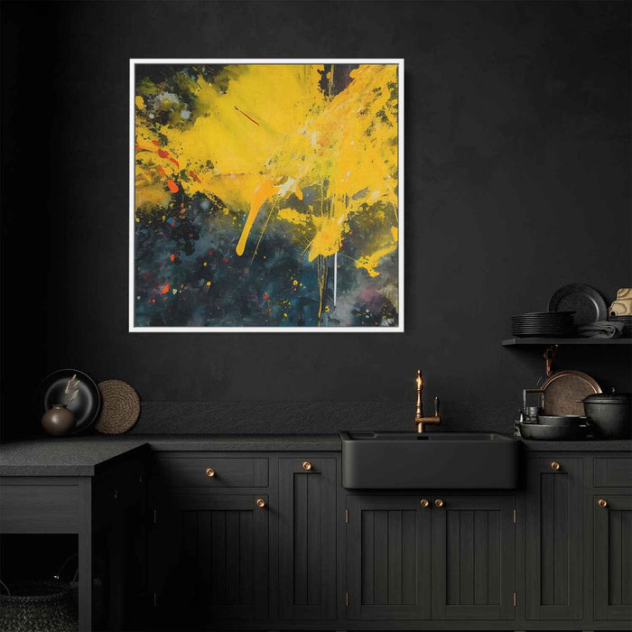 Yellow Abstract Splatter #021 - Kanvah