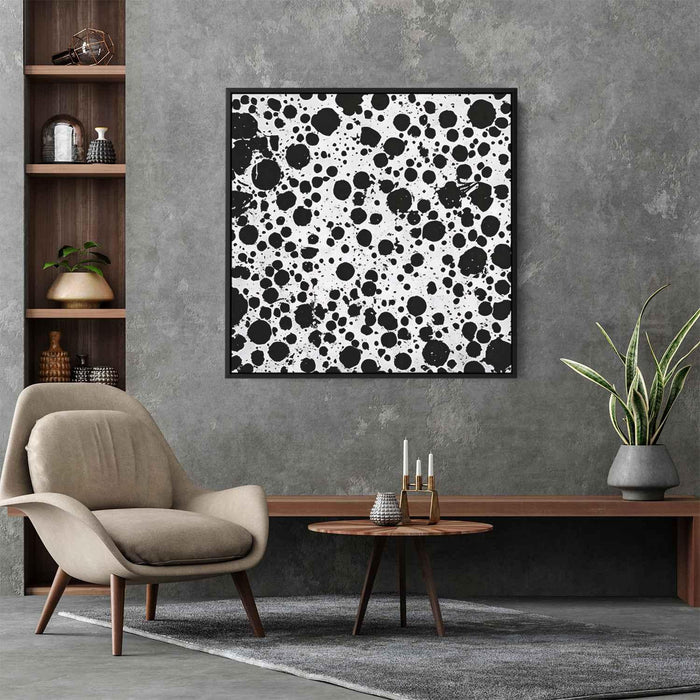 Black and White Abstract Splatter #015 - Kanvah