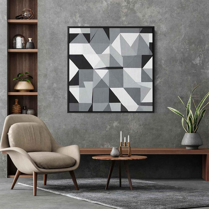 Black and White Geometric #023 - Kanvah