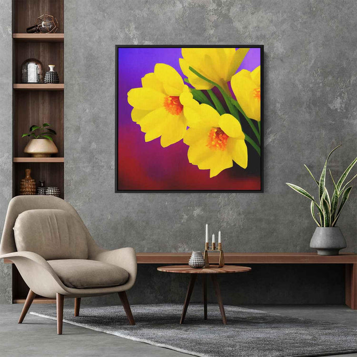 Contemporary Oil Daffodils #001 - Kanvah