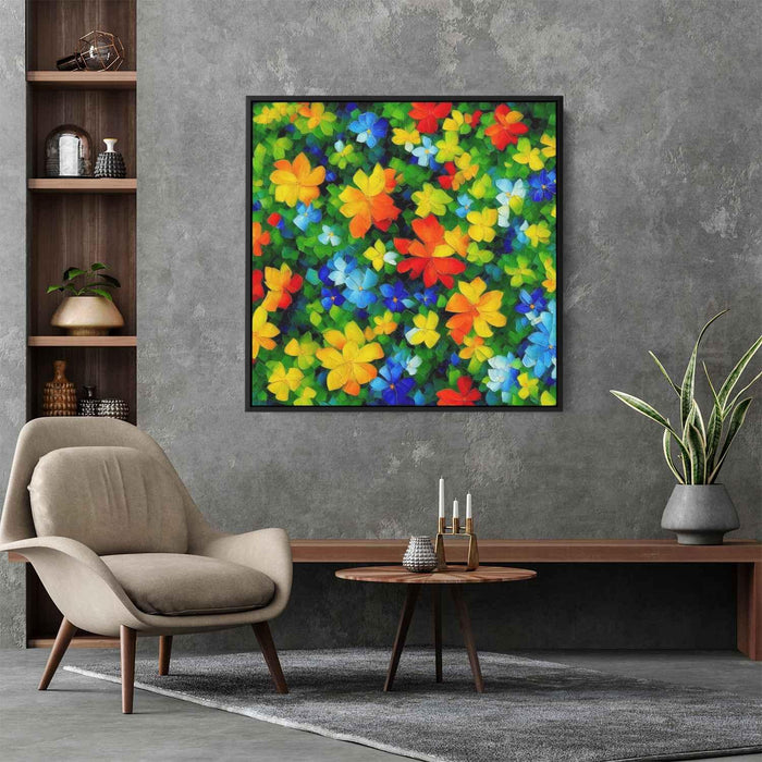 Cubist Oil Tropical Flowers #001 - Kanvah