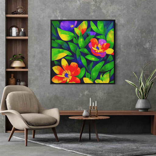 Cubist Oil Wild Flowers #001 - Kanvah