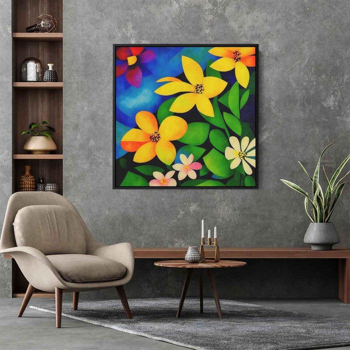 Cubist Oil Wild Flowers #003 - Kanvah