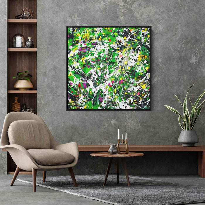 Green Abstract Splatter #007 - Kanvah